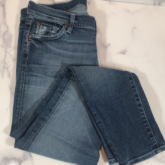 7 For All Mankind Josefina Skinny Boyfriend Jeans, Size 26 - Picture 11 of 13